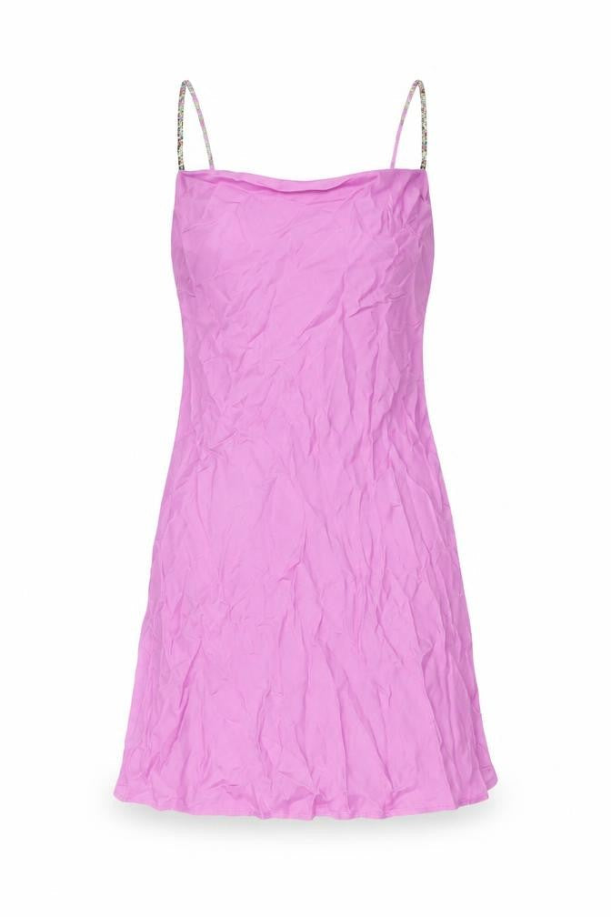 Bershka Womens Pink Polyester Mini Size S Round Neck Pullover