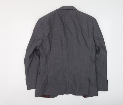 Next Mens Grey Wool Jacket Suit Jacket Size 40 Regular