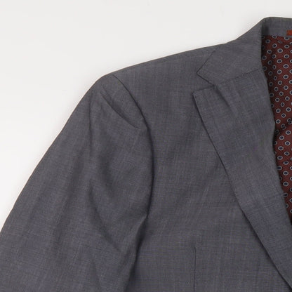 Next Mens Grey Wool Jacket Suit Jacket Size 40 Regular