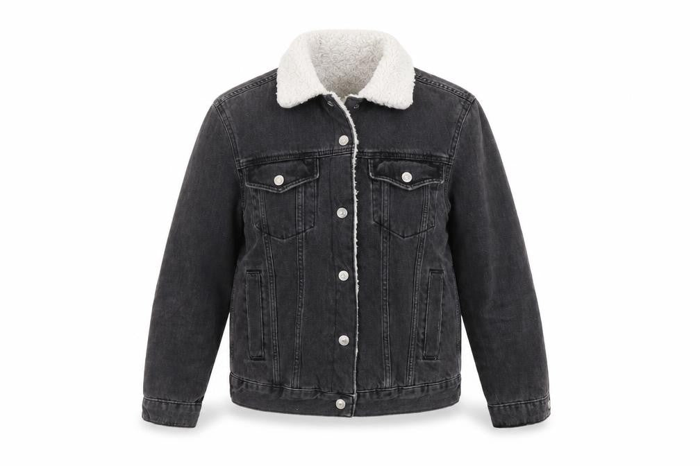 Topshop Womens Grey Jacket Size 6 Snap