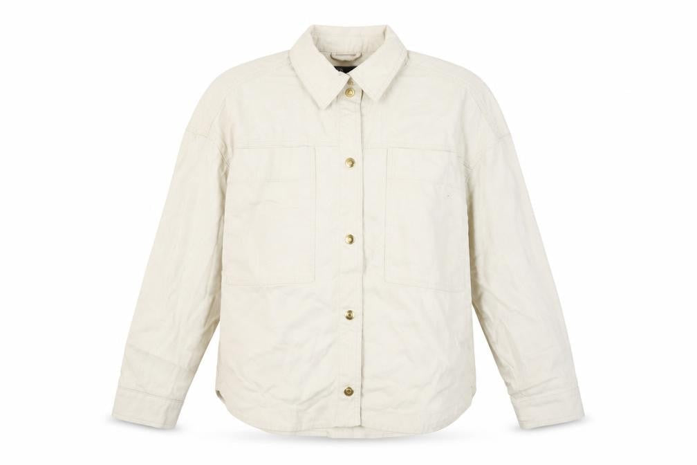 Zara Womens Beige Jacket Size S Snap