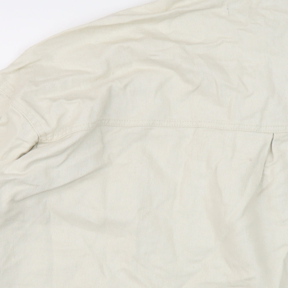 Zara Womens Beige Jacket Size S Snap
