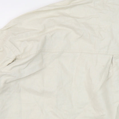 Zara Womens Beige Jacket Size S Snap