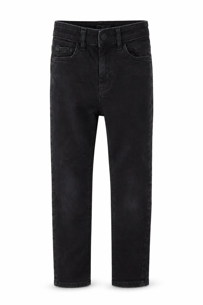 Next Boys Black Cotton Skinny Jeans Size 9 Months Regular Button