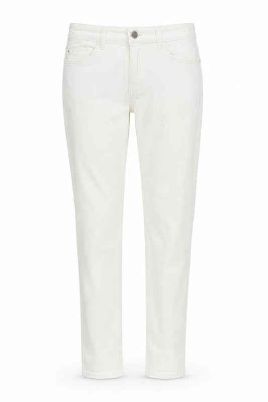 Marks & Spencer Womens Ivory Cotton Skinny Jeans Size 8 L29 in Regular Button