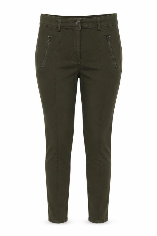 Marks & Spencer Womens Green Cotton Skinny Jeans Size 12 L27 in Regular Button