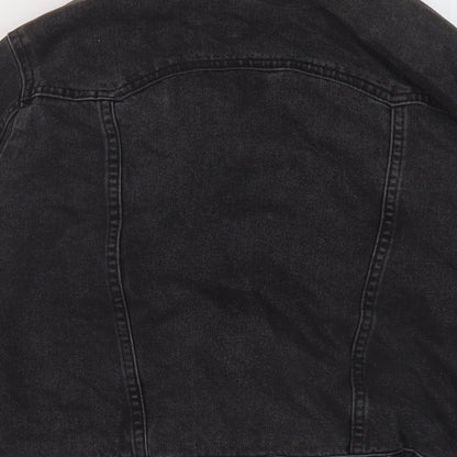 Topshop Womens Grey Jacket Size 4 Button