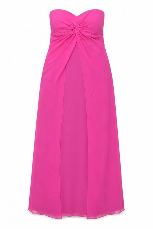 Venus Womens Pink Polyester Ball Gown Size 14 Sweetheart Zip - Padded Support