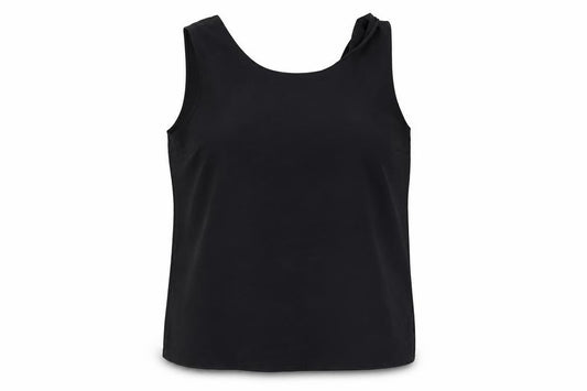 St Michael Womens Black Polyester Camisole Blouse Size 14 Scoop Neck