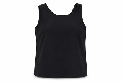 St Michael Womens Black Polyester Camisole Blouse Size 14 Scoop Neck