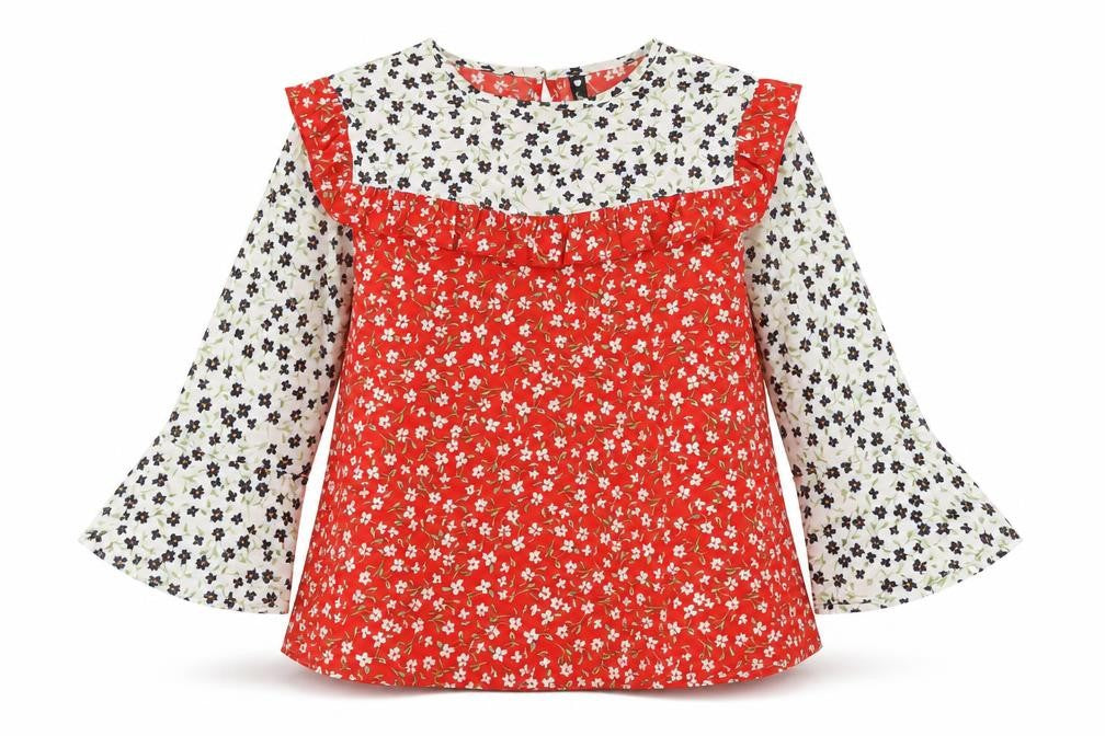 Influence Womens Multicoloured Floral Polyester Basic T-Shirt Size 10 Round Neck