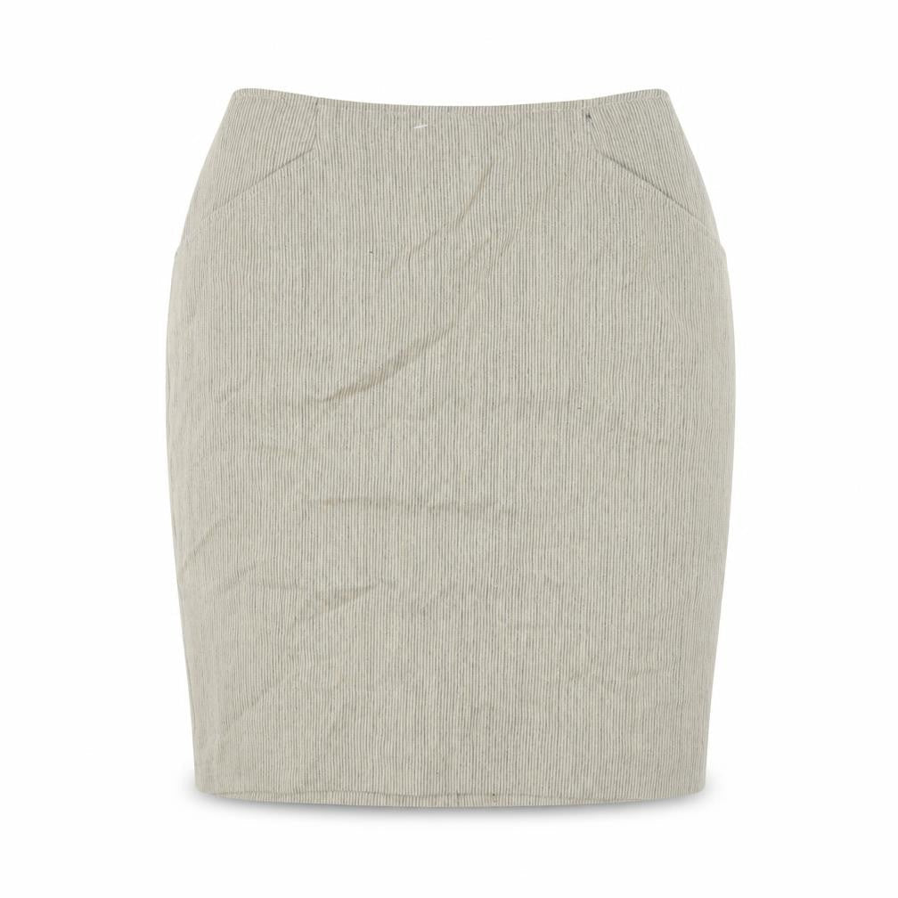 Jones New York Womens Beige Wool Straight & Pencil Skirt Size 10 Zip
