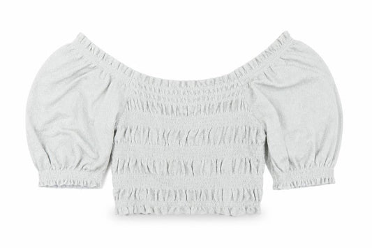 Urban Outfitters Womens Grey Acetate Cropped T-Shirt Size XS Scoop Neck