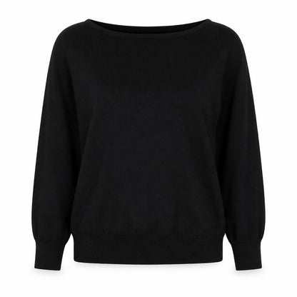 Next Womens Black Round Neck Viscose Pullover Jumper Size 14