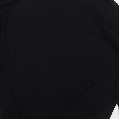 Next Womens Black Round Neck Viscose Pullover Jumper Size 14