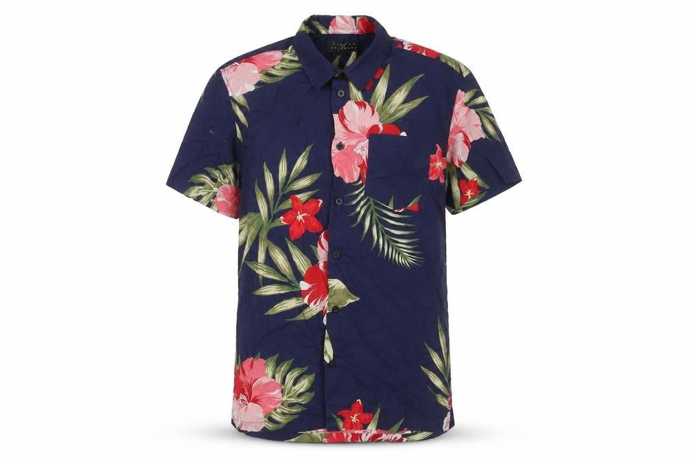Broken Standard Womens Multicoloured Floral Cotton Basic Button-Up Size M Collared