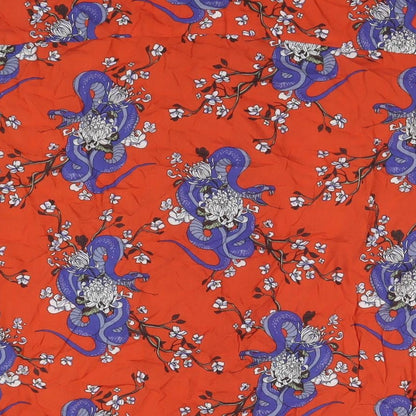 Casual Shirt Company Womens Multicoloured Floral Viscose Basic Button-Up Size M Collared
