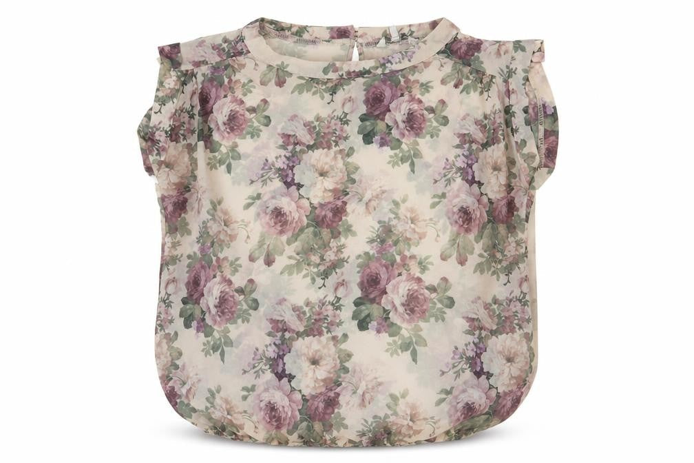 New Look Womens Multicoloured Floral Polyester Basic Blouse Size 8 Round Neck