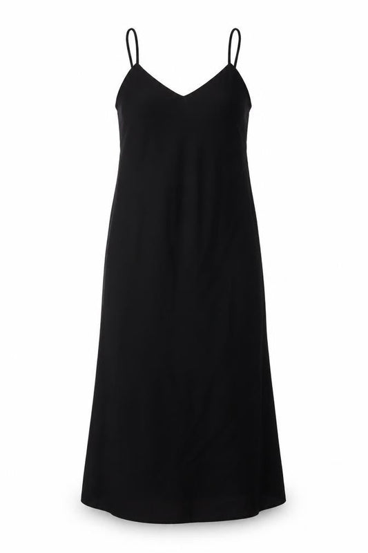 Mango Womens Black Polyester Maxi Size S V-Neck Zip