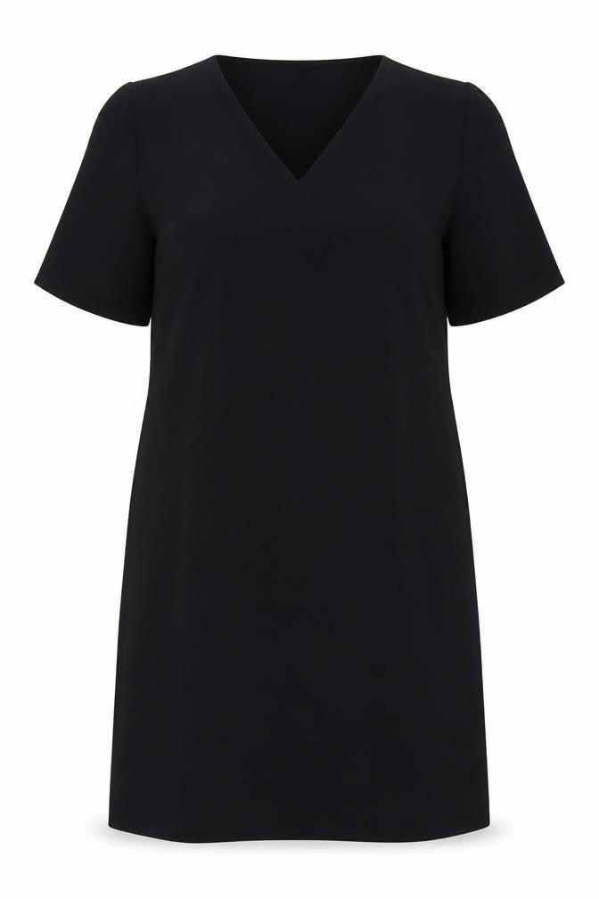Marks & Spencer Womens Black Polyester A-Line Size 14 V-Neck Pullover