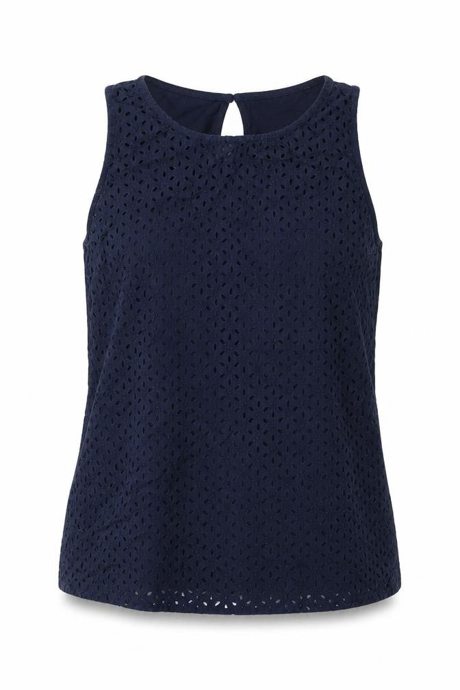 NEXT Womens Blue Cotton Basic Tank Size 10 Round Neck