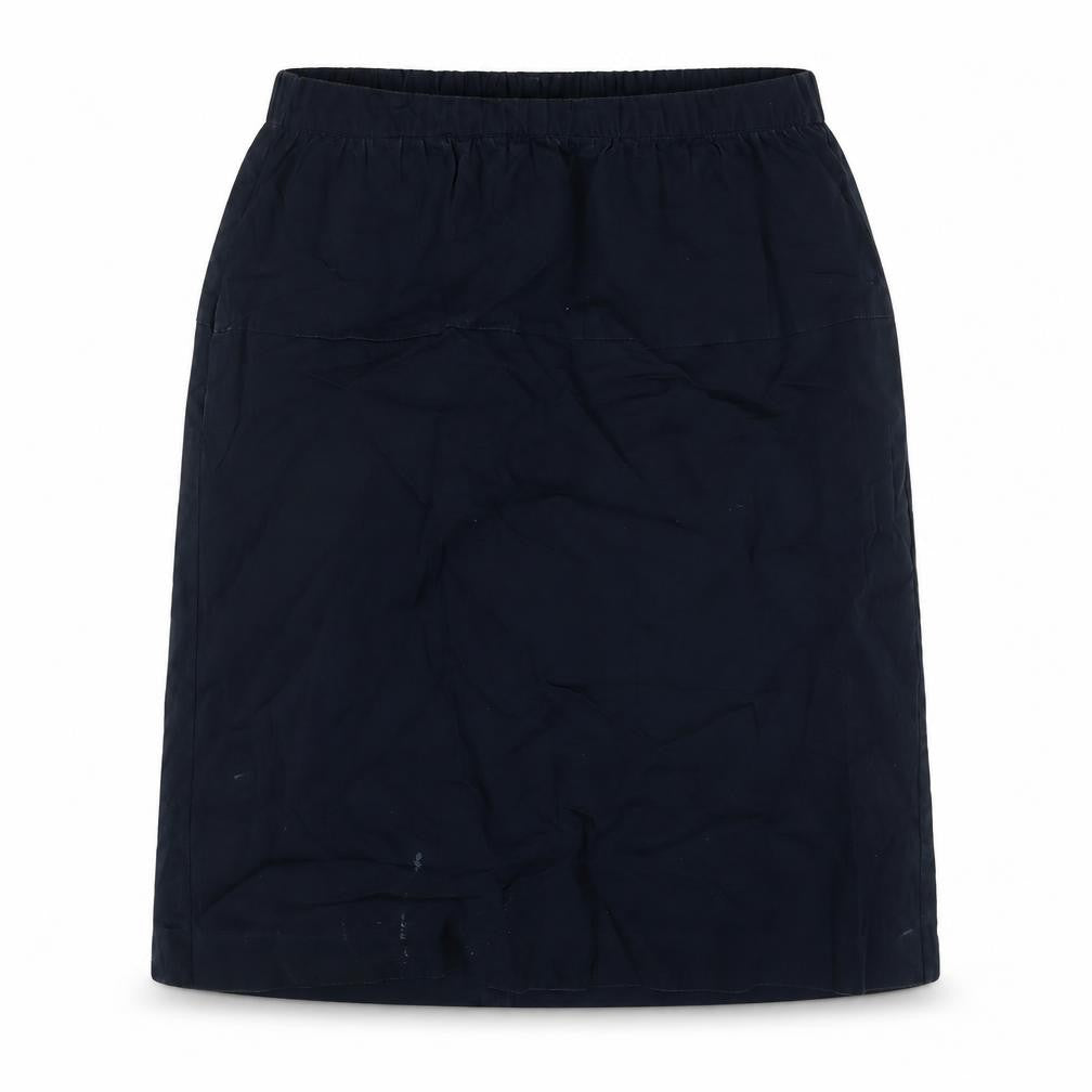 Gap Womens Blue Cotton A-Line Skirt Size M Zip