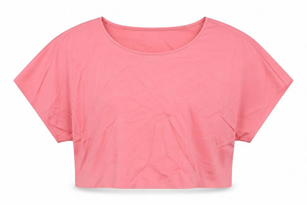 Autograph Womens Pink Polyester Basic T-Shirt Size 12 Round Neck