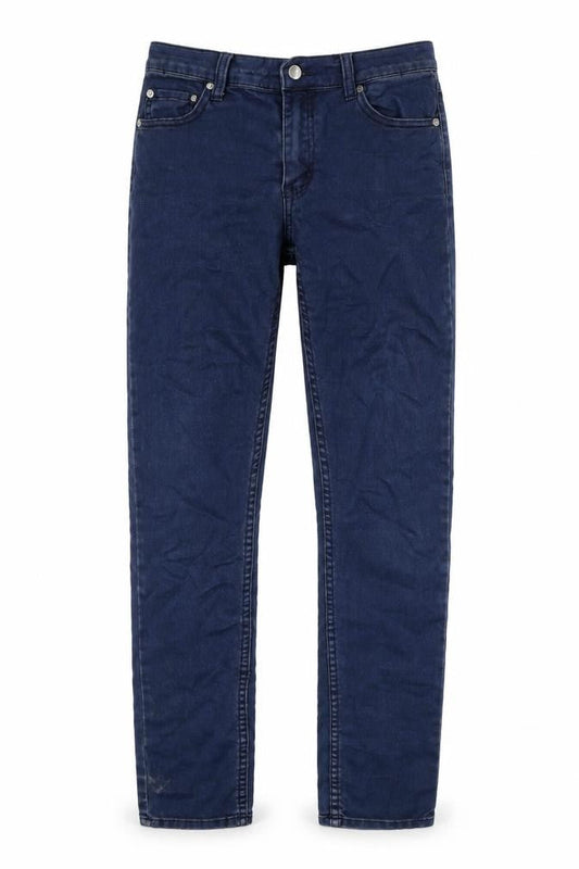 Cheap Monday Mens Blue Cotton Straight Jeans Size 28 in L29 in Regular Button