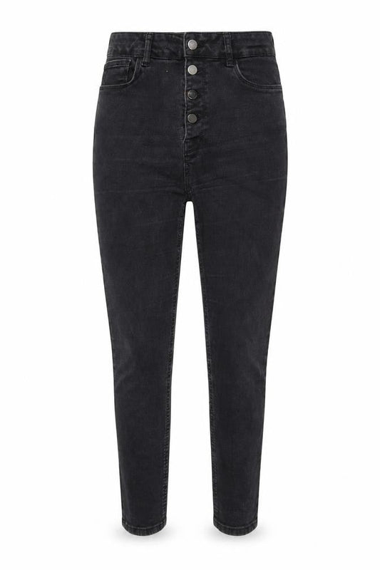 Zara Womens Black Cotton Skinny Jeans Size 8 L27 in Regular Button - High Waist
