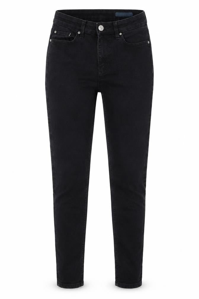 Marks & Spencer Womens Black Cotton Skinny Jeans Size 10 L28 in Regular Button