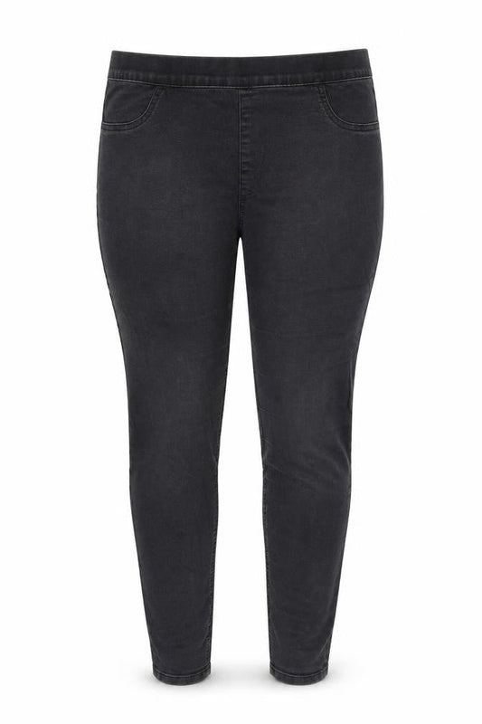 Marks & Spencer Womens Grey Cotton Blend Jegging Jeans Size 16 L29 in Regular