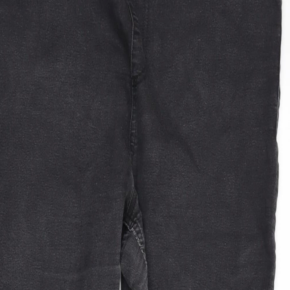 Marks and Spencer Womens Grey Cotton Blend Jegging Jeans Size 16 L29 in Regular