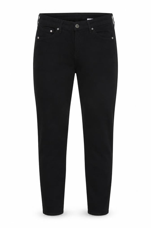 Super Skinny Womens Black Cotton Blend Tapered Jeans Size 27 in L32 in Regular Zip