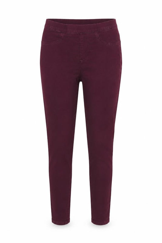 Marks & Spencer Womens Purple Cotton Blend Jegging Jeans Size 8 L26 in Regular