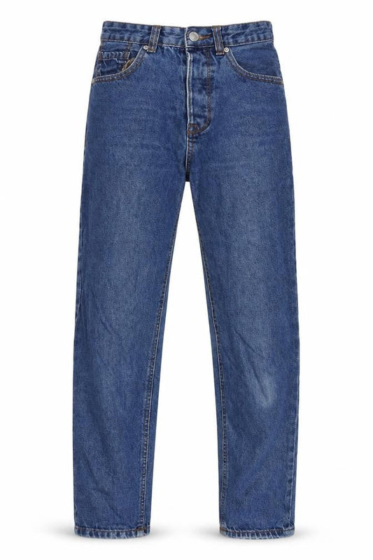Sradivarios Womens Blue Cotton Straight Jeans Size 8 L26 in Regular Zip