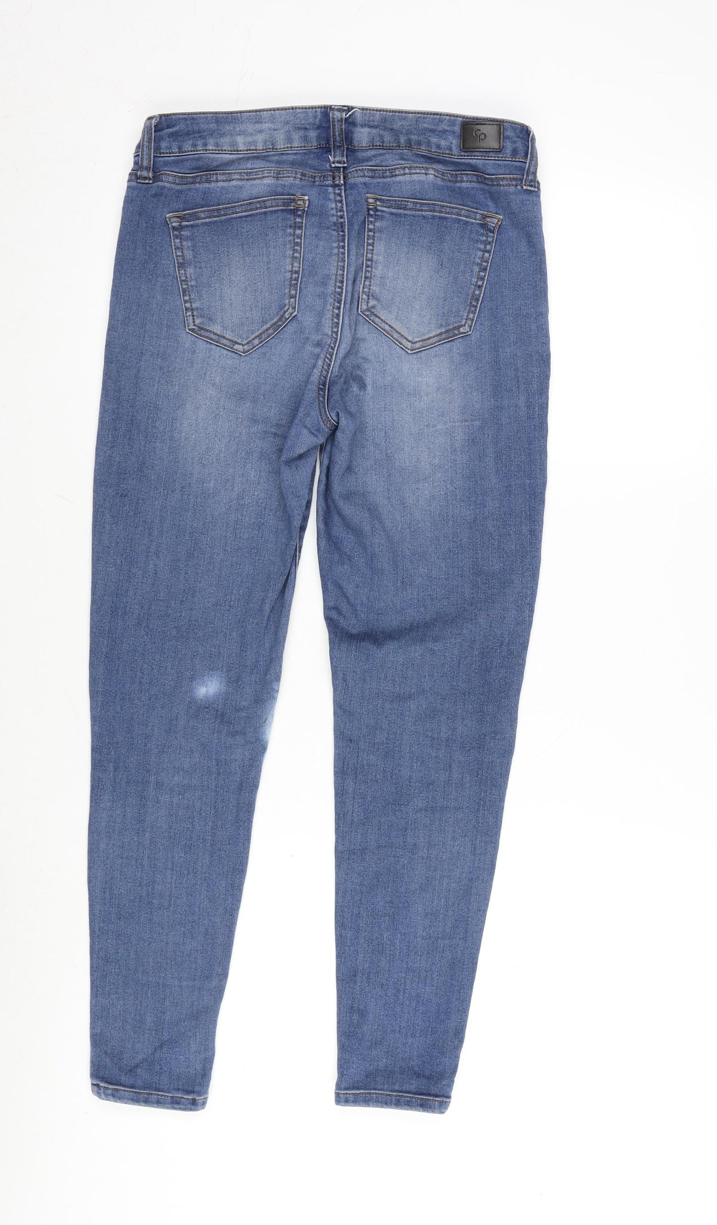 Celebrity Pink Womens Blue Cotton Blend Skinny Jeans Size 26 in L26 in Regular Zip