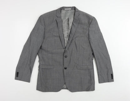 Next Mens Grey Wool Jacket Suit Jacket Size 42 Regular