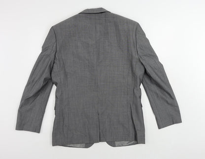 Next Mens Grey Wool Jacket Suit Jacket Size 42 Regular