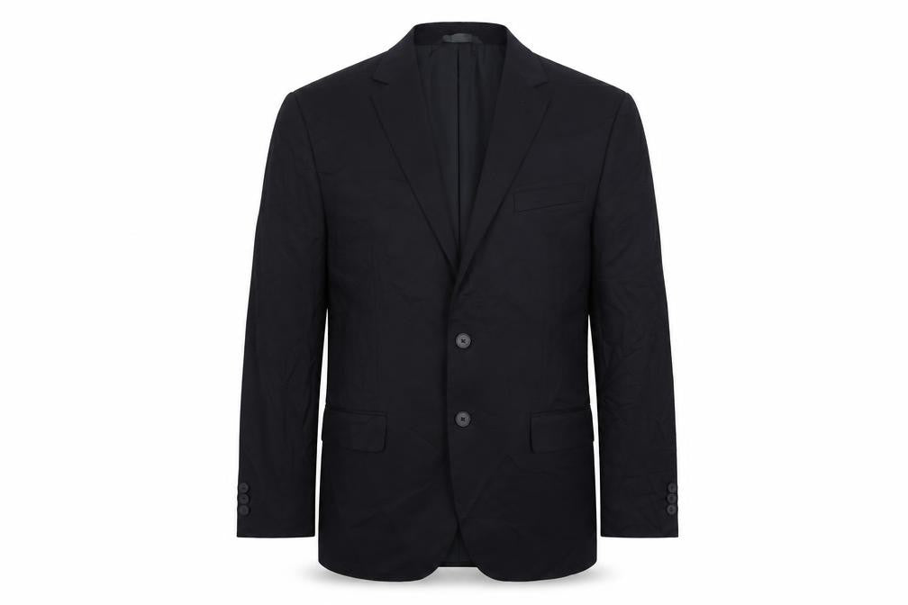 Marks & Spencer Mens Blue Polyester Jacket Suit Jacket Size 42 Regular