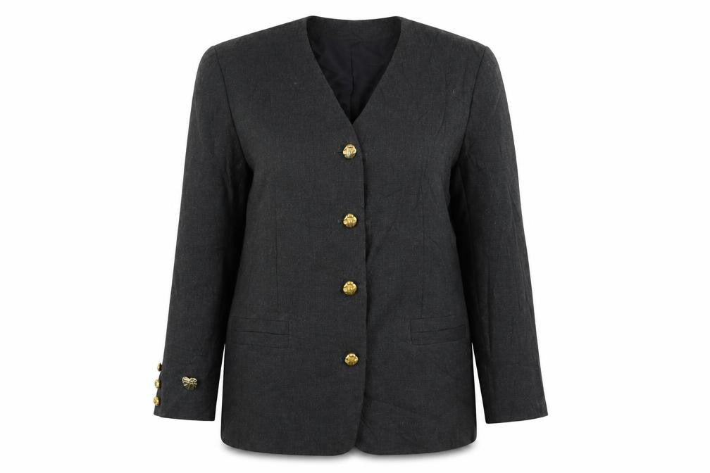 Richards Womens Grey Jacket Blazer Size 18 Button - Vintage