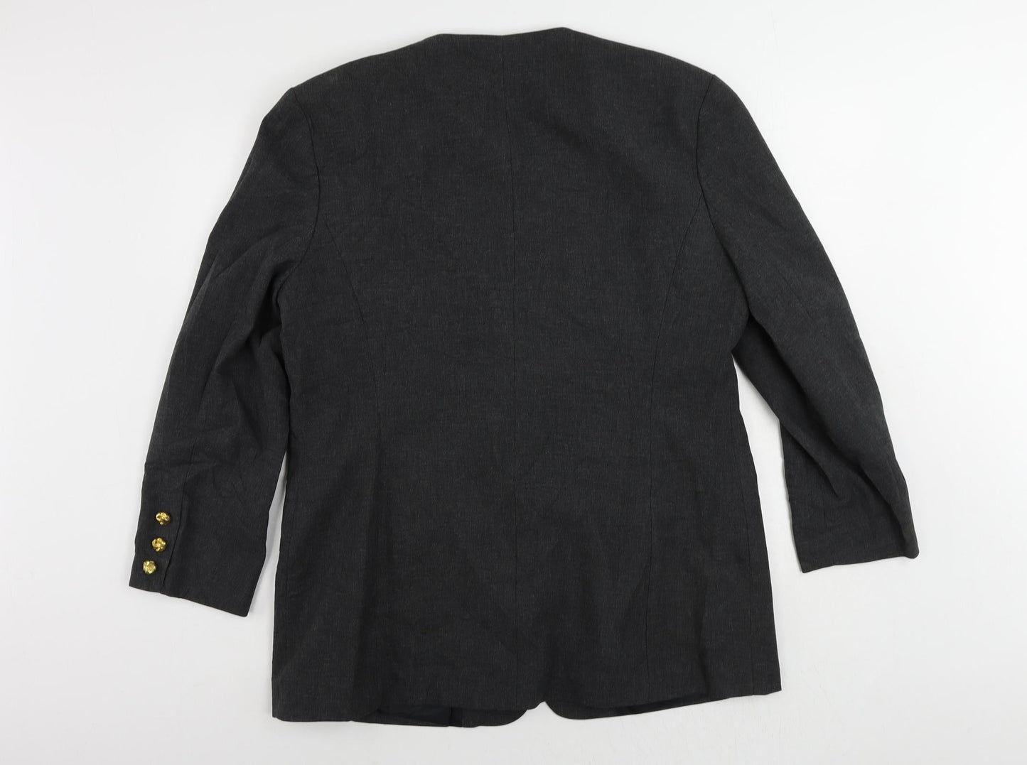 Richards Womens Grey Jacket Blazer Size 18 Button - Vintage