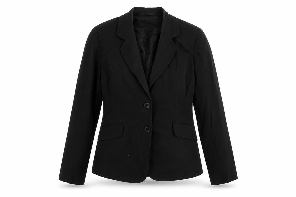 Clubclass Tailoring Womens Black Jacket Blazer Size 12 Button