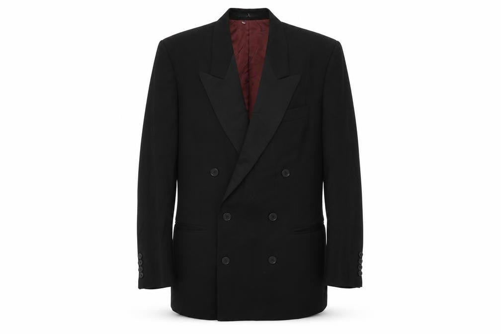 NEXT Mens Black Wool Tuxedo Suit Jacket Size 38 Regular