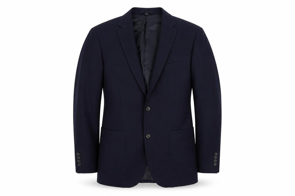 Marks & Spencer Mens Blue Polyamide Jacket Suit Jacket Size 42 Regular