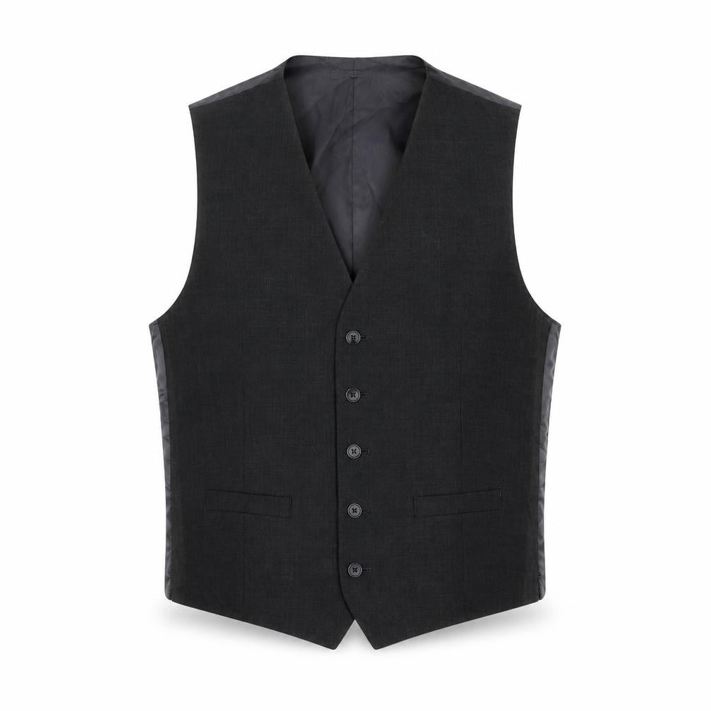 Marks & Spencer Mens Grey Wool Jacket Suit Waistcoat Size 40 Regular