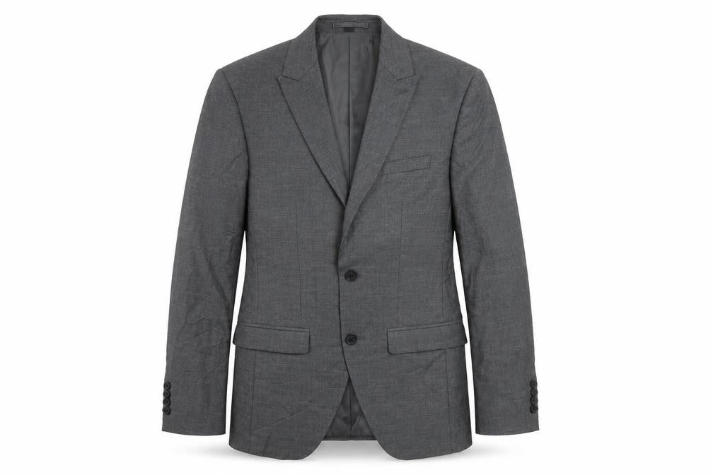 Marks & Spencer Mens Grey Polyester Jacket Suit Jacket Size 34 Regular