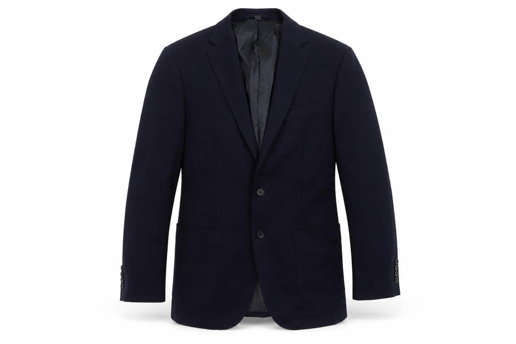 Marks & Spencer Mens Blue Polyamide Jacket Suit Jacket Size 40 Regular