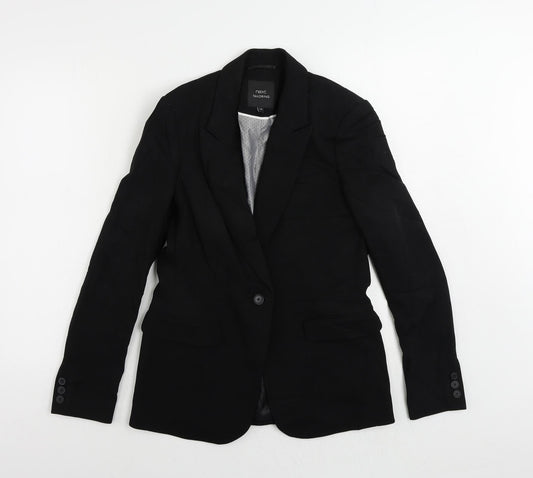 NEXT Womens Black Jacket Blazer Size 10 Button