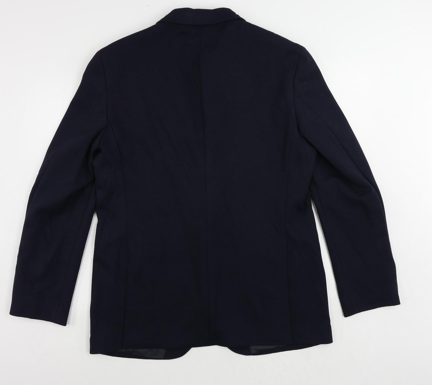 Marks and Spencer Mens Blue Polyamide Jacket Suit Jacket Size 42 Regular