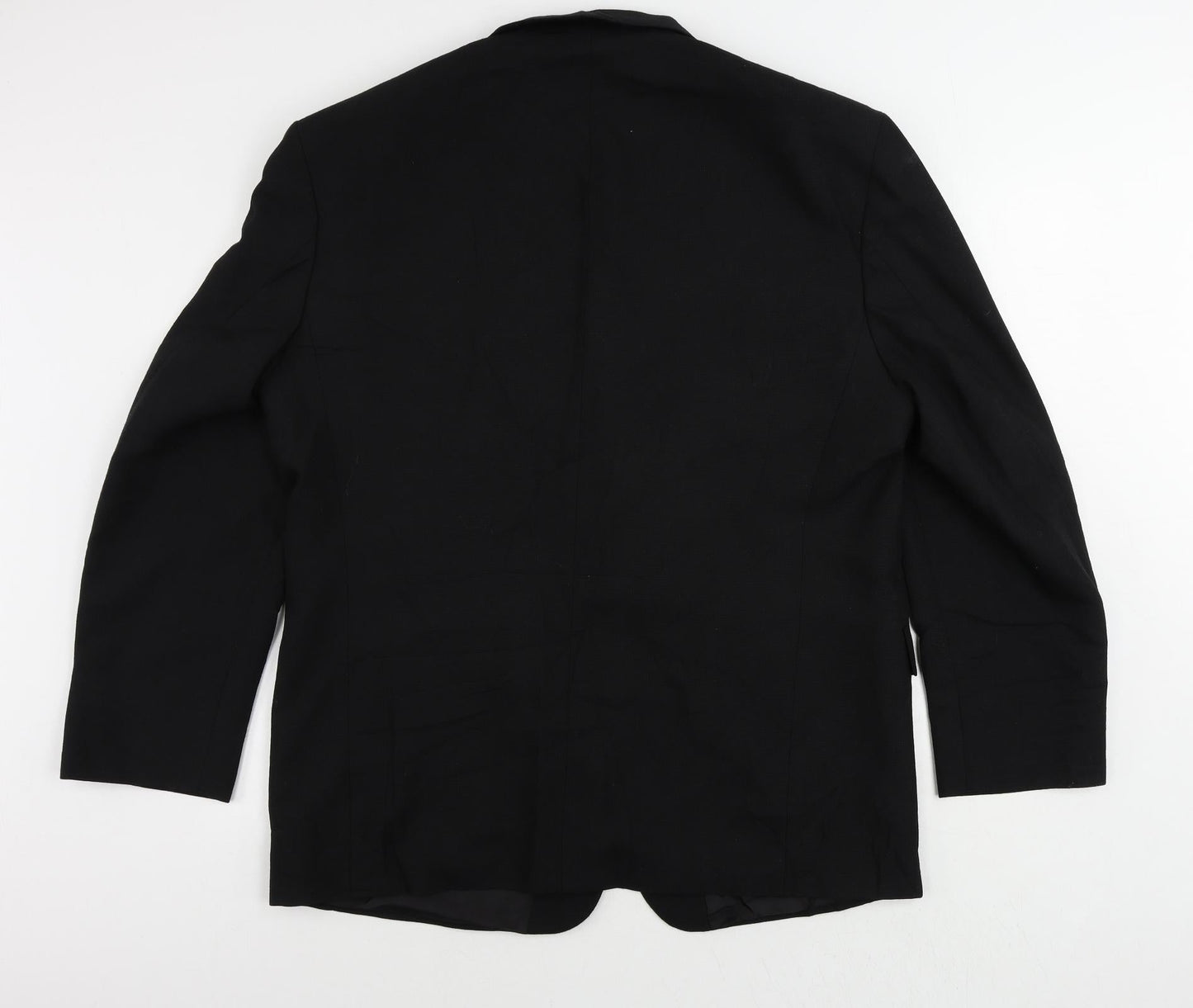 St Bernard Mens Black Polyester Jacket Blazer Size 44 Regular
